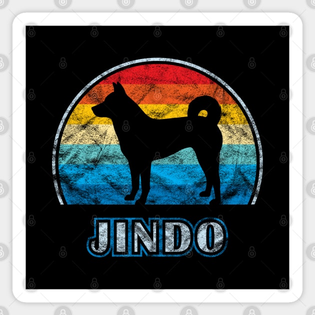 Jindo Vintage Design Dog Sticker by millersye